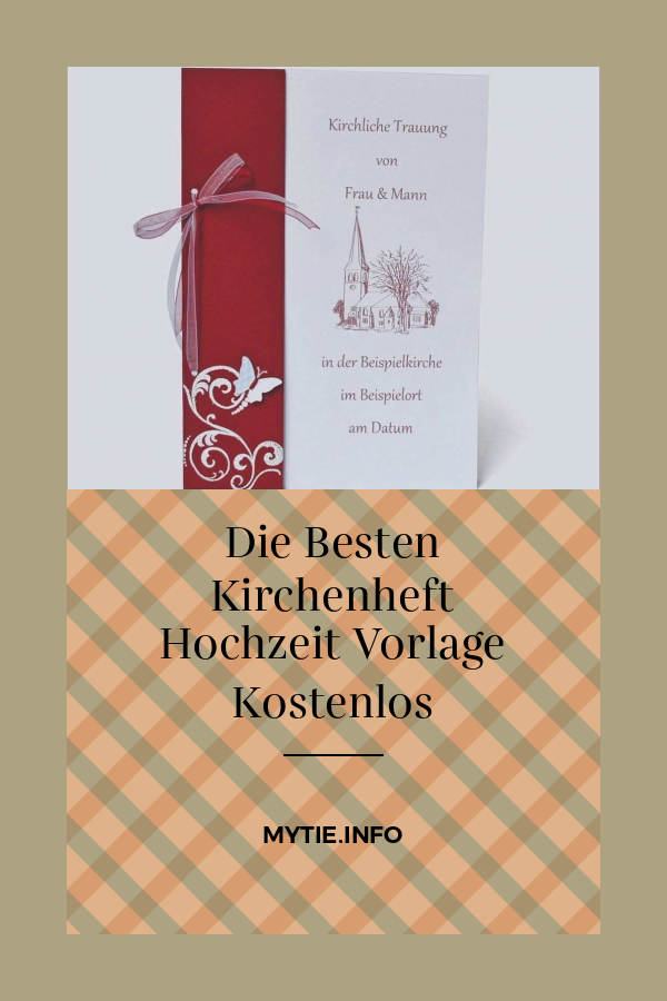 Die Besten Kirchenheft Hochzeit Vorlage Kostenlos